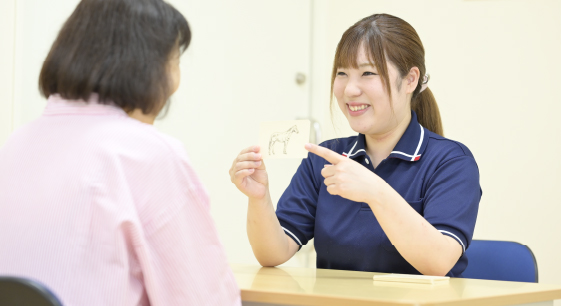 写真：言語聴覚療法