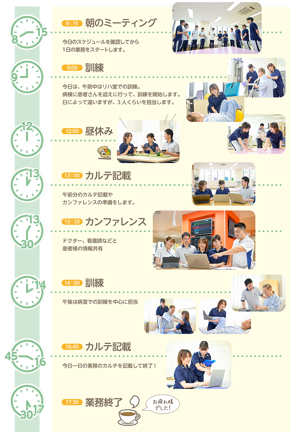 リハスタッフの一日